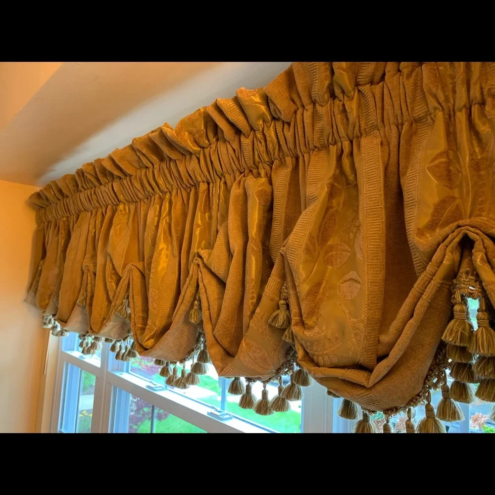 Hand made custom window treatment